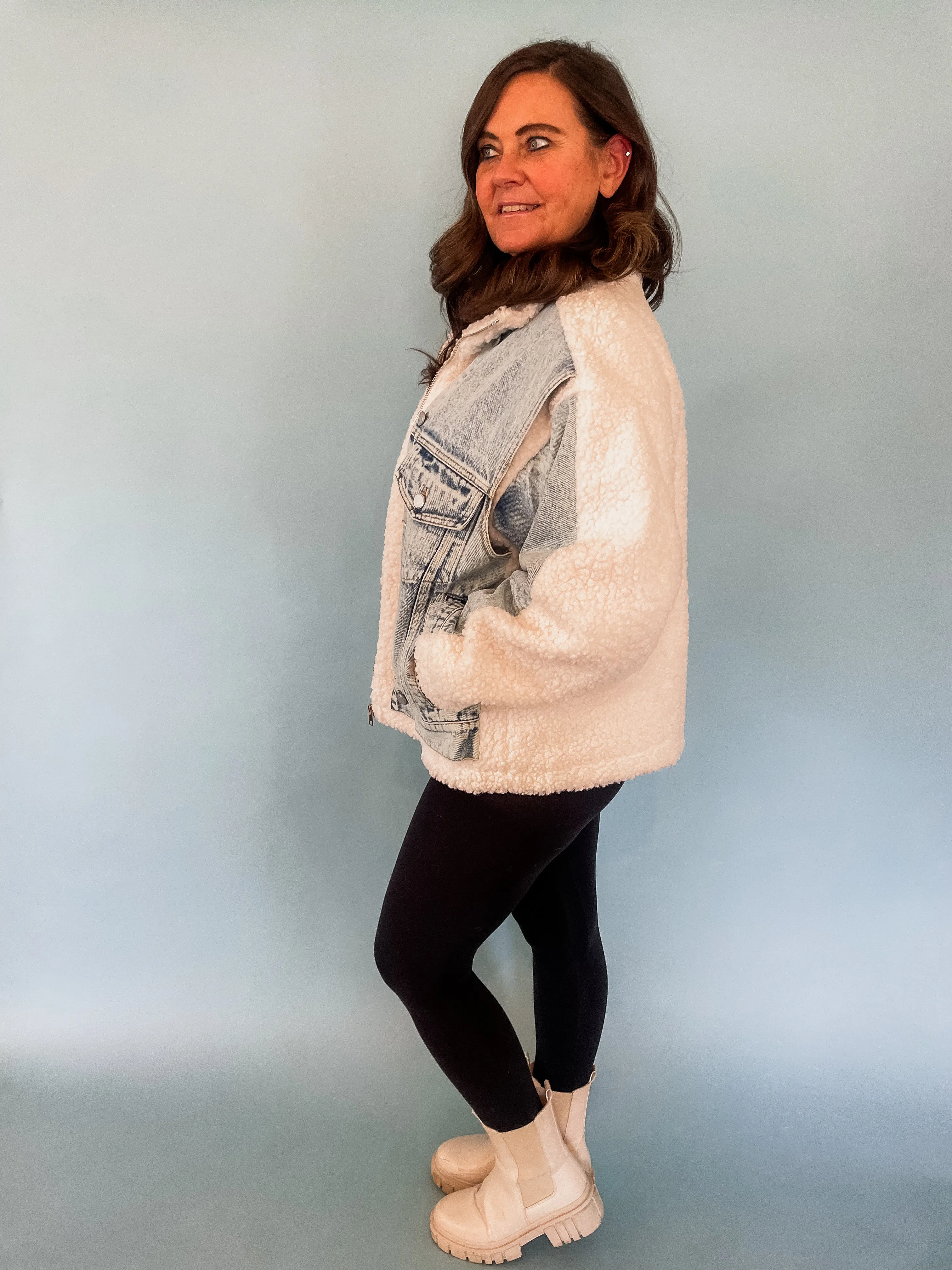 Denim & Sherpa Jacket