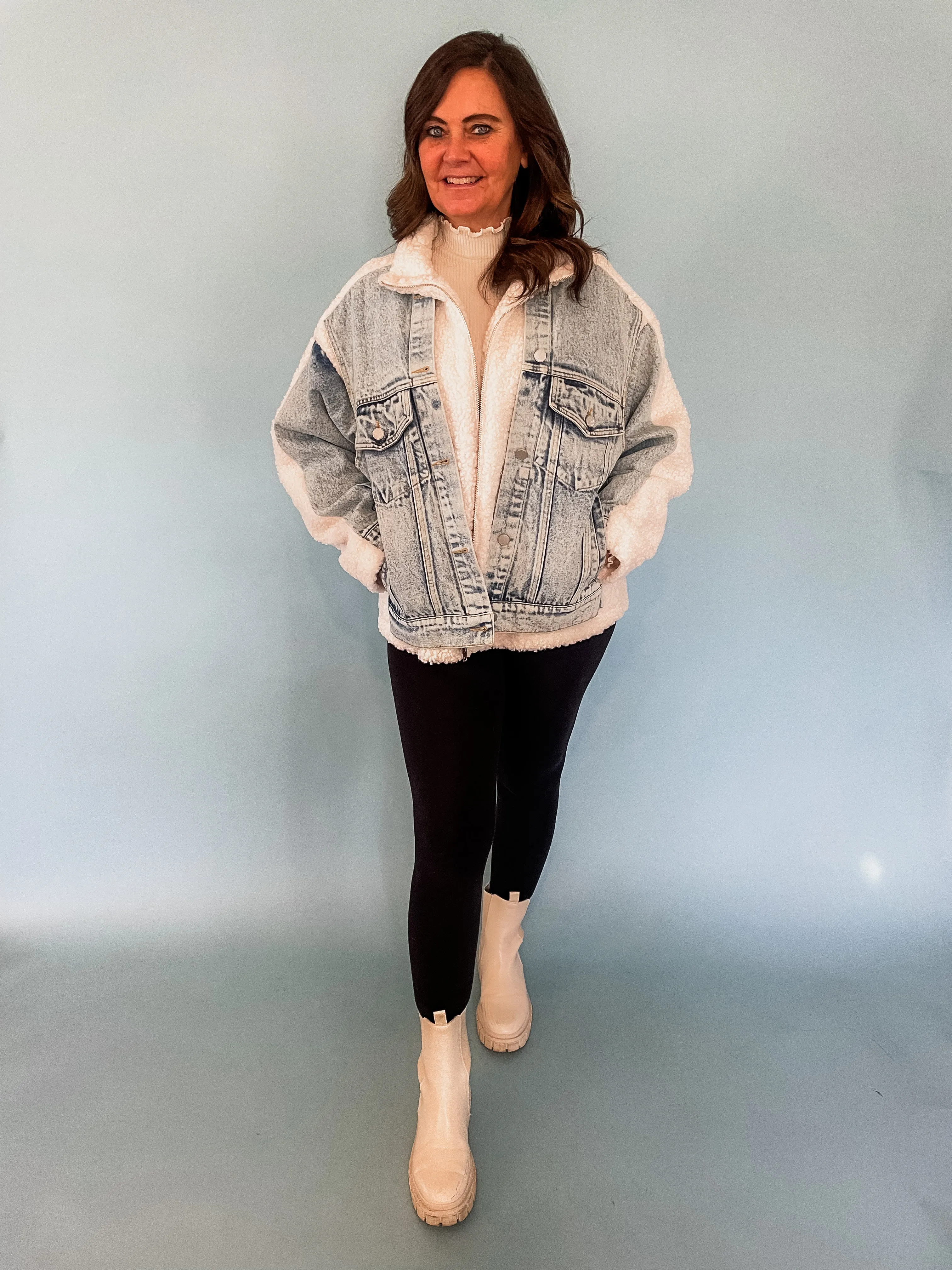 Denim & Sherpa Jacket