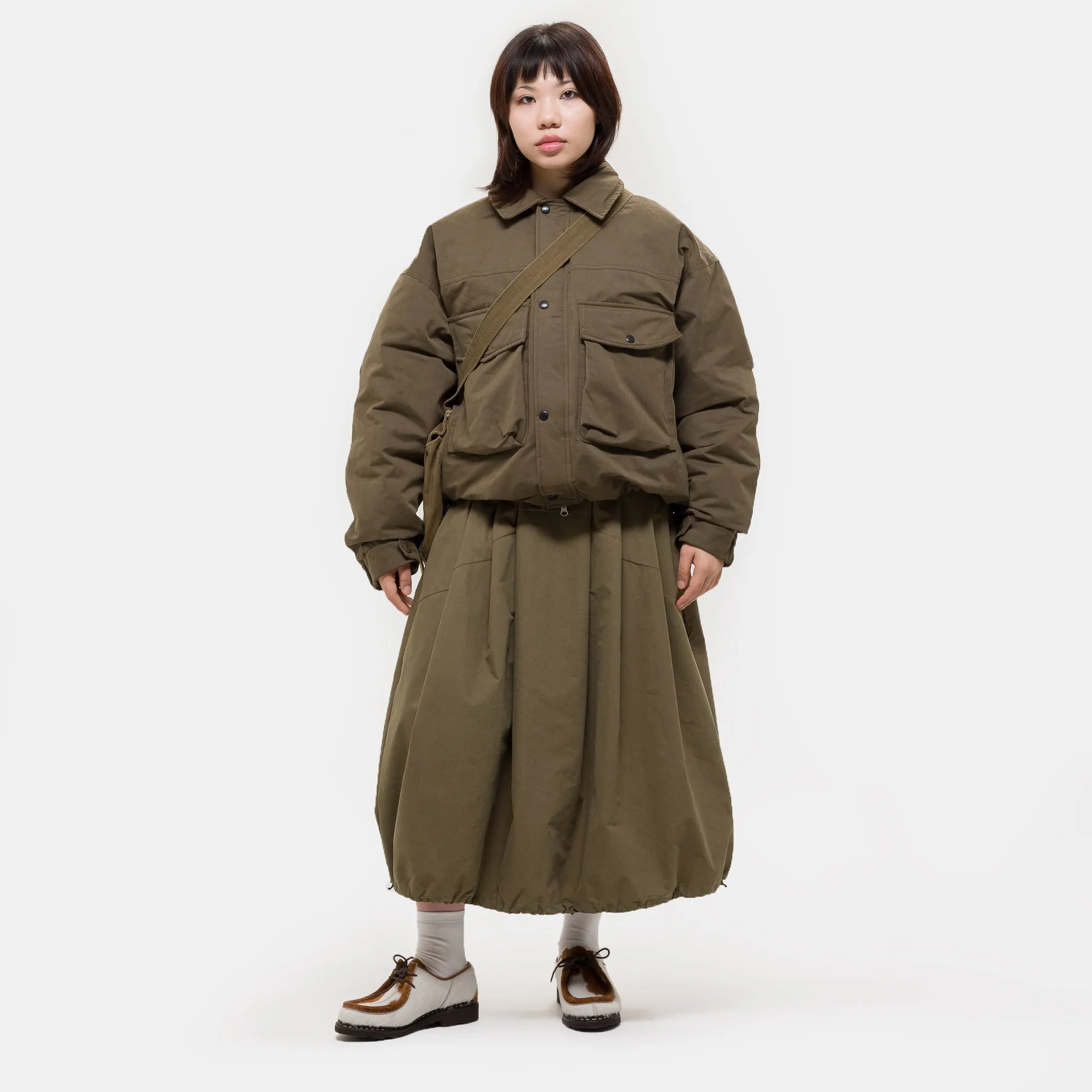 Down Pocket Jacket in Khaki