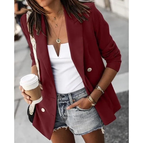 Fashion Button-Down Casual Blazer