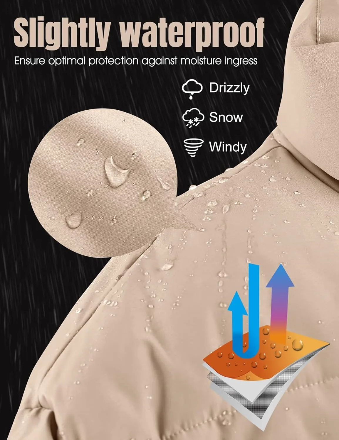 Flygo Winter Cropped Puffer Jacket Coats for Women 2024 Short Warm Quilted Jackets Outerwear with Pockets