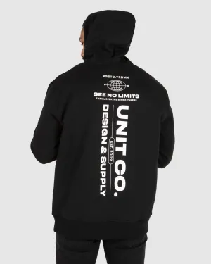 UNIT Mens Worldwide Pull Over Hoodie