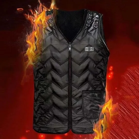 USB Electric Heating Vest With 7-Zone Heating & Dual-Control Heated Jacket