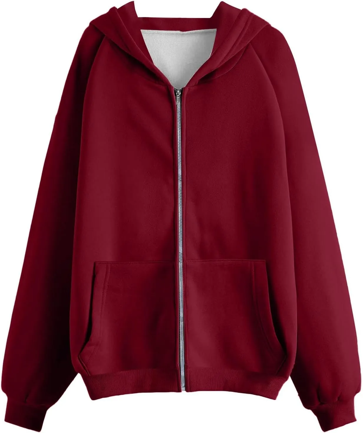 Women Fashion Cute Hoodies Oversized Sweatshirts Zip Up Hoodies Jackets Fall Fleece Clothes Casual Tops For Teen Girls