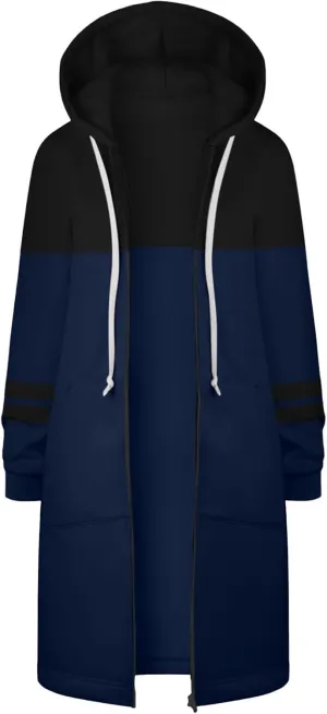 Women's Zip Up Hoodies Long Sleeve Winter Lightweight Hooded Sweatshirt Casual Jacket Coat with Pockets