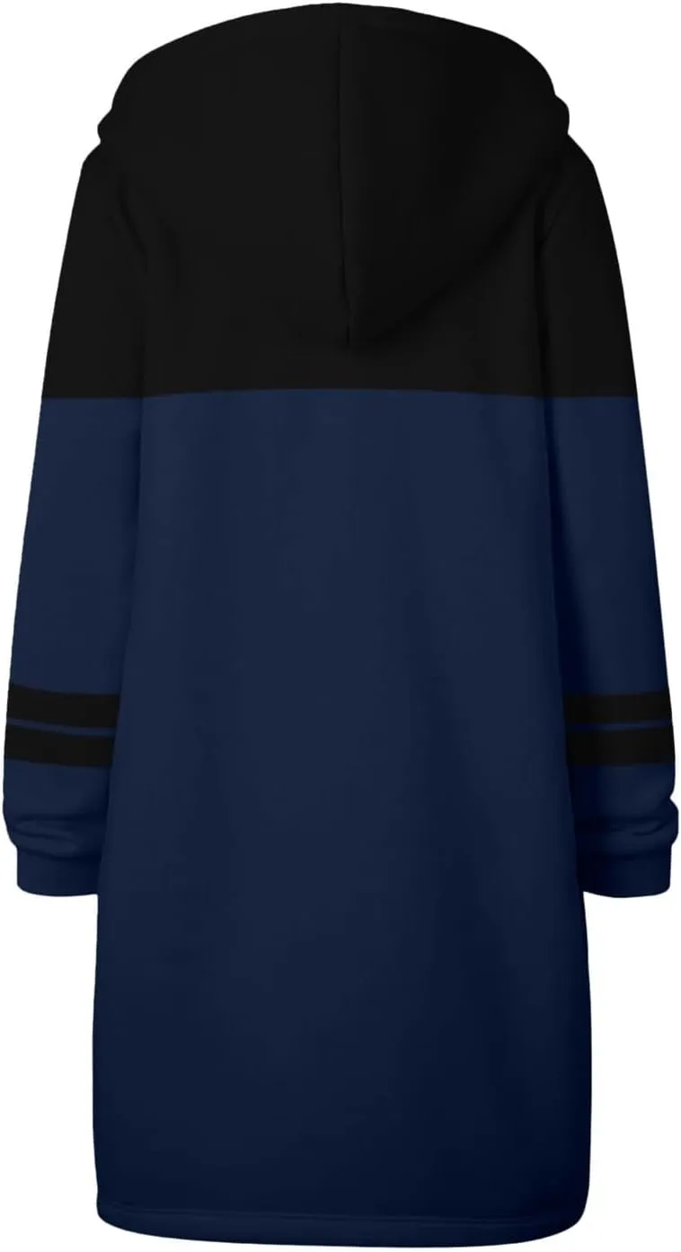 Women's Zip Up Hoodies Long Sleeve Winter Lightweight Hooded Sweatshirt Casual Jacket Coat with Pockets