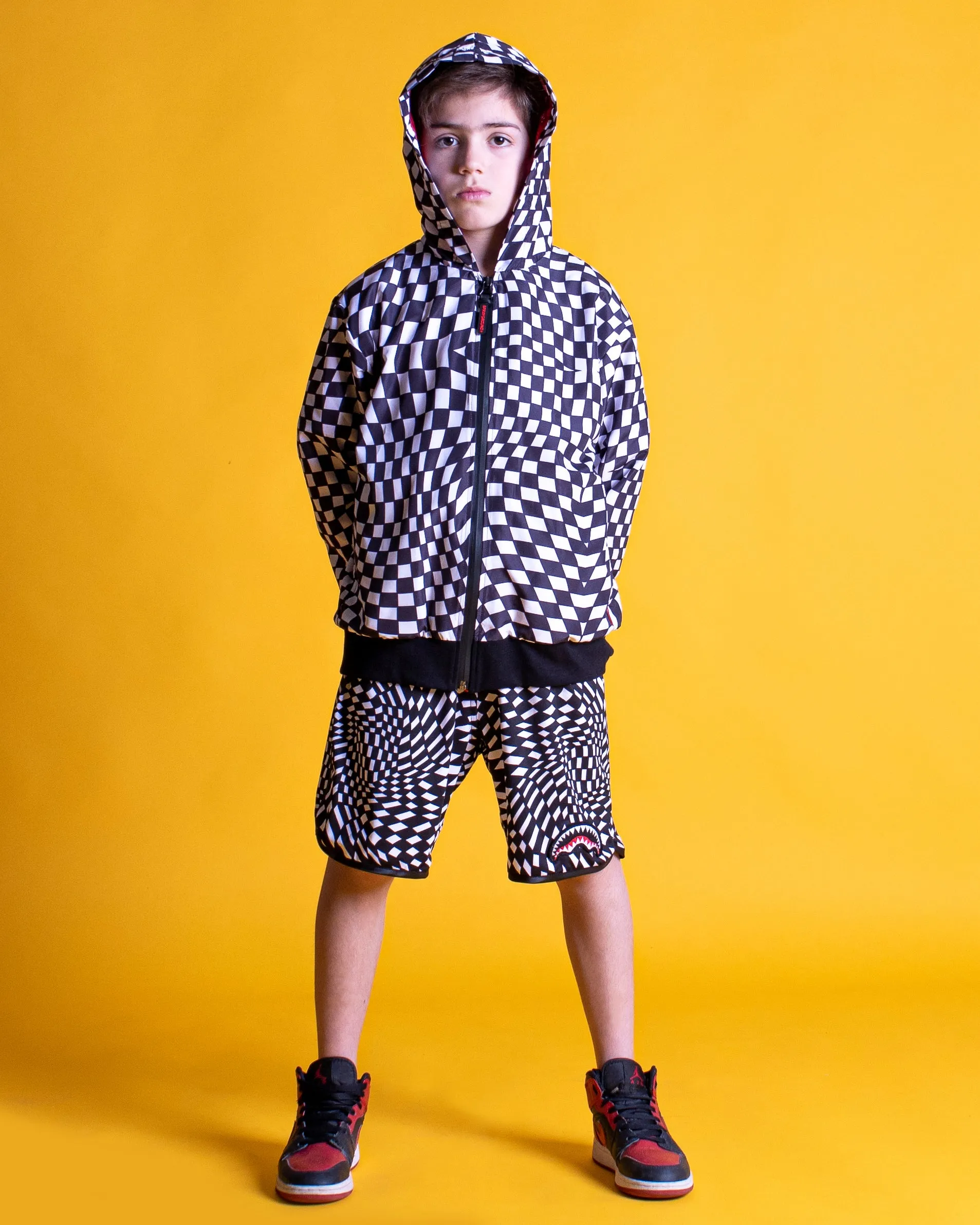 Youth - Sprayground Jacket PSYCHO CHECKERED Black