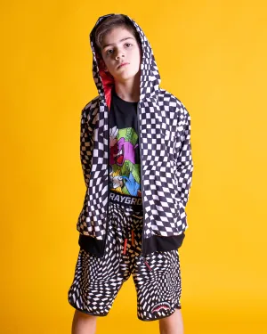 Youth - Sprayground Jacket PSYCHO CHECKERED Black