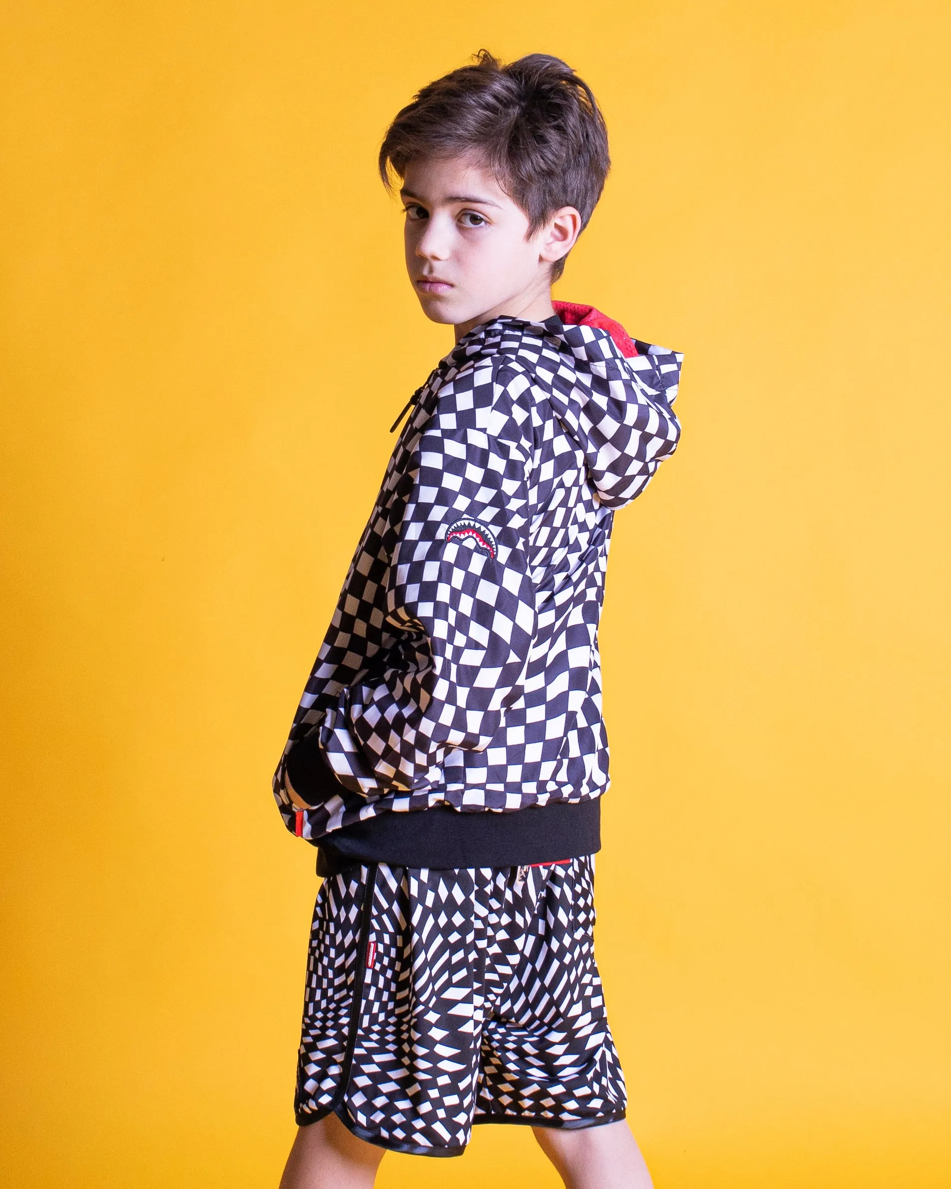 Youth - Sprayground Jacket PSYCHO CHECKERED Black