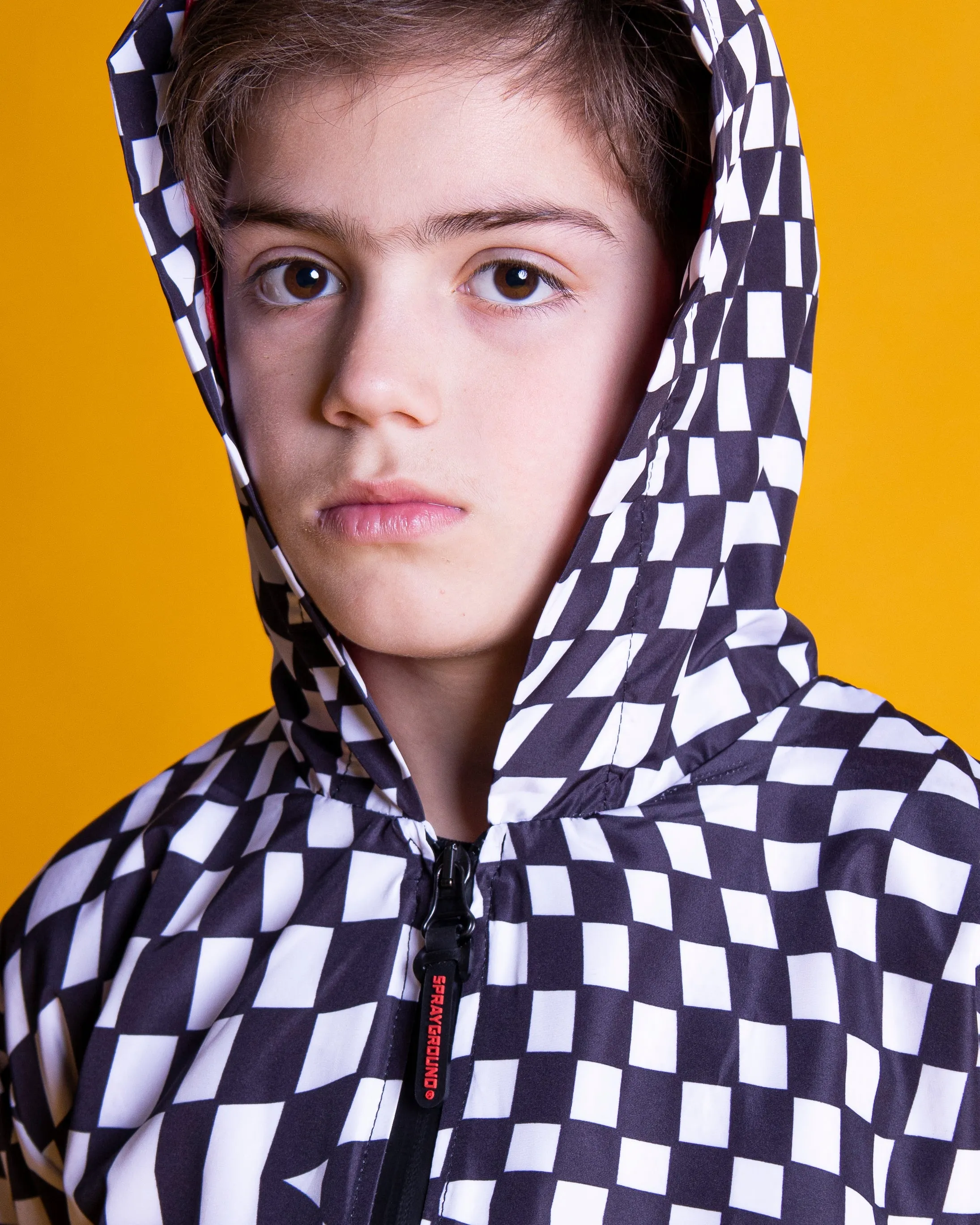 Youth - Sprayground Jacket PSYCHO CHECKERED Black